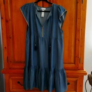 Tommy Bahama Tiered Chambray Dress
